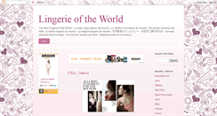 Desktop Screenshot of lingerieoftheworld.blogspot.com