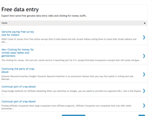Tablet Screenshot of freegenuinedataentry.blogspot.com