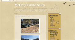 Desktop Screenshot of mccraysautosales.blogspot.com