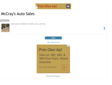 Tablet Screenshot of mccraysautosales.blogspot.com