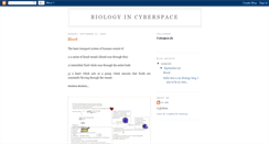 Desktop Screenshot of cyberbiology.blogspot.com