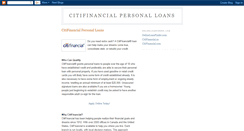 Desktop Screenshot of citifinancial.blogspot.com