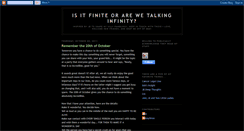 Desktop Screenshot of finiteorinfinity.blogspot.com