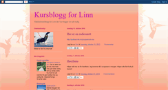 Desktop Screenshot of kursbloggforlinn.blogspot.com