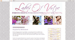 Desktop Screenshot of ladiesofvirtue.blogspot.com