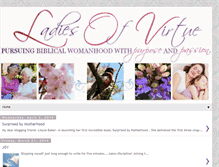 Tablet Screenshot of ladiesofvirtue.blogspot.com