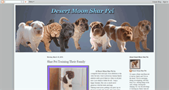 Desktop Screenshot of desertmoonsharpei.blogspot.com