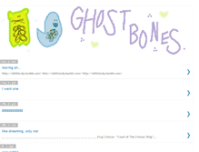 Tablet Screenshot of ghostbones.blogspot.com