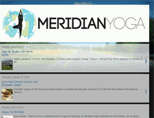 Tablet Screenshot of meridianyoga.blogspot.com