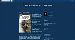 Desktop Screenshot of ivorysunfinishedthoughts.blogspot.com