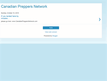 Tablet Screenshot of canadianpreppersnetworks.blogspot.com