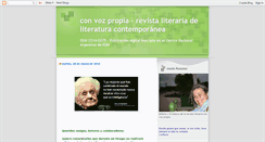Desktop Screenshot of convozpropiaenlared.blogspot.com