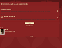 Tablet Screenshot of desperationbreedsingenuity.blogspot.com