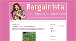 Desktop Screenshot of bargainista.blogspot.com