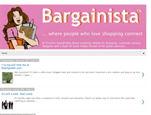 Tablet Screenshot of bargainista.blogspot.com