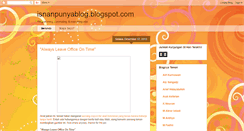 Desktop Screenshot of isnanpunyablog.blogspot.com