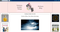 Desktop Screenshot of perfumesmellinthings.blogspot.com