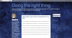 Desktop Screenshot of justdoingtherightthing.blogspot.com