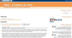 Desktop Screenshot of investicedozlata.blogspot.com