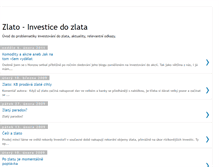 Tablet Screenshot of investicedozlata.blogspot.com
