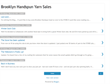 Tablet Screenshot of bklynhandspunyarnsales.blogspot.com
