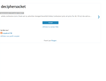 Tablet Screenshot of deciphersocket.blogspot.com