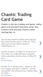 Mobile Screenshot of chaoticcardgame.blogspot.com