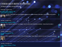 Tablet Screenshot of cybersecurityauditing.blogspot.com