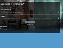 Tablet Screenshot of geografiayturismoucv.blogspot.com