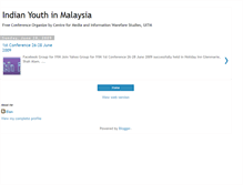 Tablet Screenshot of indianyouthinmalaysia.blogspot.com