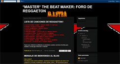 Desktop Screenshot of masterthebeatmaker.blogspot.com