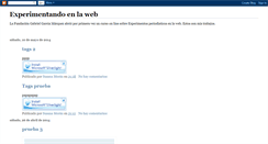 Desktop Screenshot of experimentandoenlaweb.blogspot.com