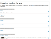 Tablet Screenshot of experimentandoenlaweb.blogspot.com