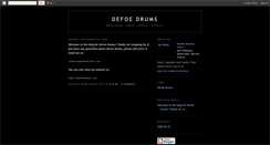 Desktop Screenshot of defoedrums.blogspot.com