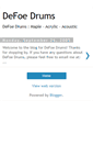 Mobile Screenshot of defoedrums.blogspot.com