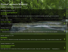 Tablet Screenshot of eternalanswersministry.blogspot.com