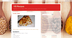 Desktop Screenshot of 100recipes.blogspot.com