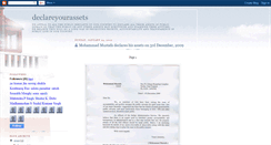 Desktop Screenshot of declareyourassets.blogspot.com