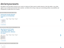 Tablet Screenshot of declareyourassets.blogspot.com