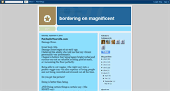 Desktop Screenshot of bordingonmagnificent.blogspot.com