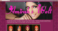 Desktop Screenshot of amirahswelt.blogspot.com