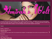 Tablet Screenshot of amirahswelt.blogspot.com