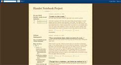 Desktop Screenshot of hamletnotebookproject.blogspot.com