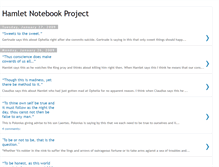 Tablet Screenshot of hamletnotebookproject.blogspot.com