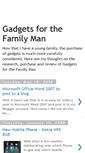 Mobile Screenshot of gadgetfamilyman.blogspot.com