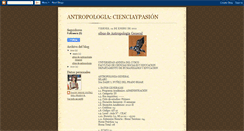 Desktop Screenshot of antropologiacienciaypasion.blogspot.com