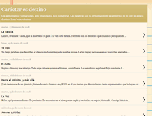 Tablet Screenshot of caracterydestino.blogspot.com