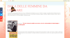 Desktop Screenshot of isoladellefemminedaliberare.blogspot.com