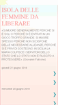 Mobile Screenshot of isoladellefemminedaliberare.blogspot.com