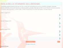 Tablet Screenshot of isoladellefemminedaliberare.blogspot.com